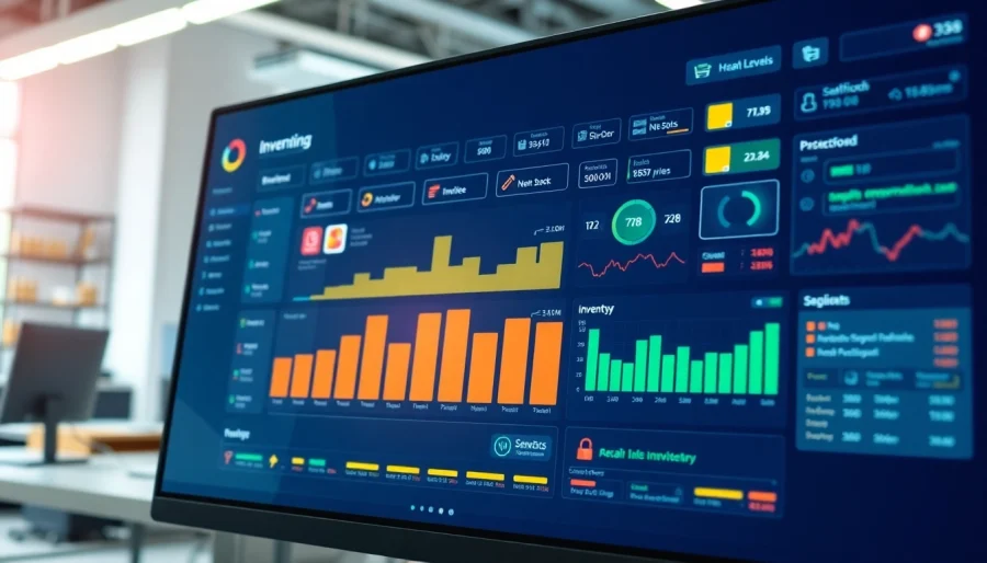 Manage your inventory efficiently with a sleek, modern management system interface.
