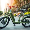 Showcasing an ebike Singapore against a lively urban backdrop, highlighting its modern design.
