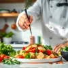Prepare the best meal to lose weight with colorful vegetables and lean proteins.