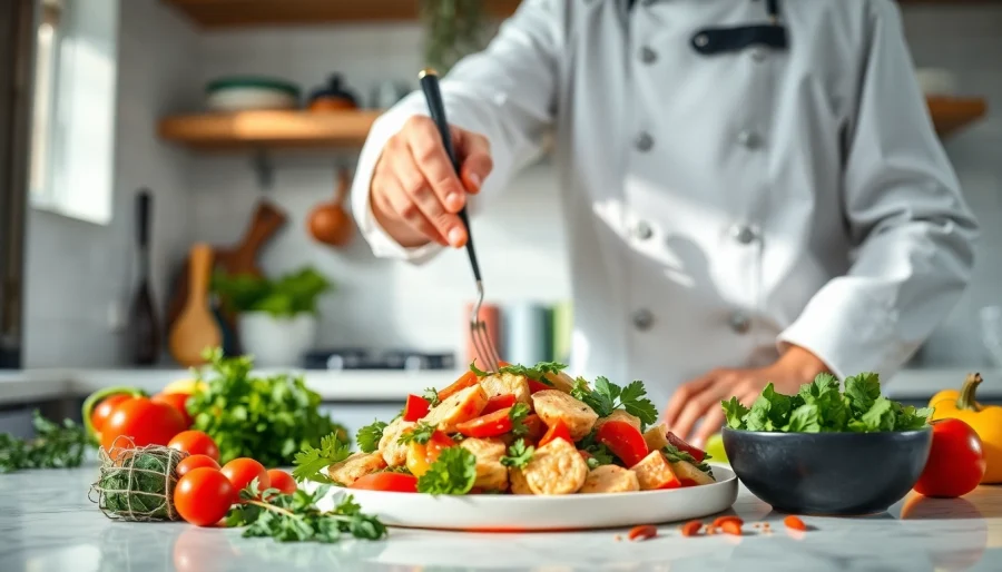 Prepare the best meal to lose weight with colorful vegetables and lean proteins.