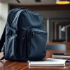 Business Rucksack präsentiert in einem modernen Büro mit elegantem Design und funktionellen Merkmalen.