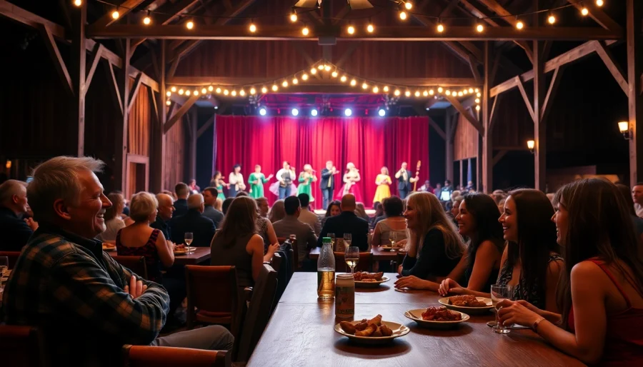 Enjoy a vibrant show at Firelight Barn with BBQ dining and live entertainment.