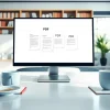 Join PDF files on a professional workspace with documents and coffee, showcasing productivity.