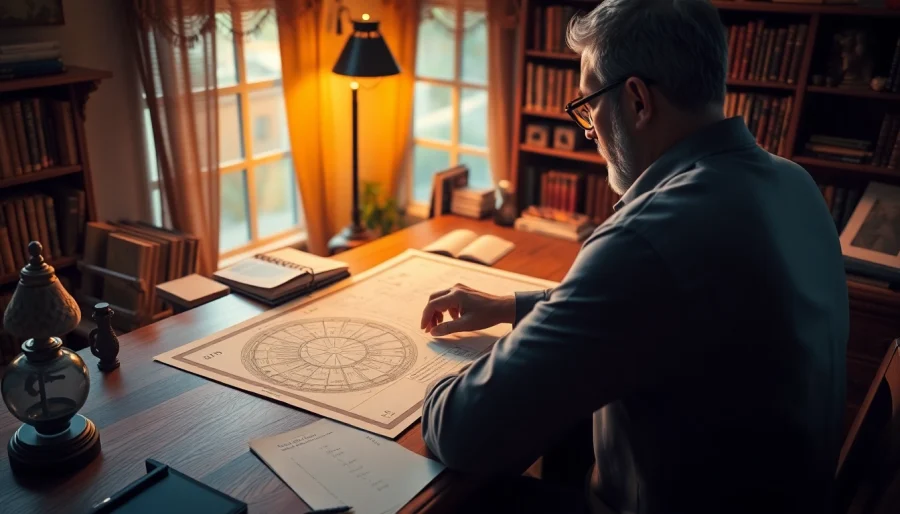 Gestalte dein Geburtshoroskop mit einem professionellen Astrologen in einer gemütlichen Umgebung.