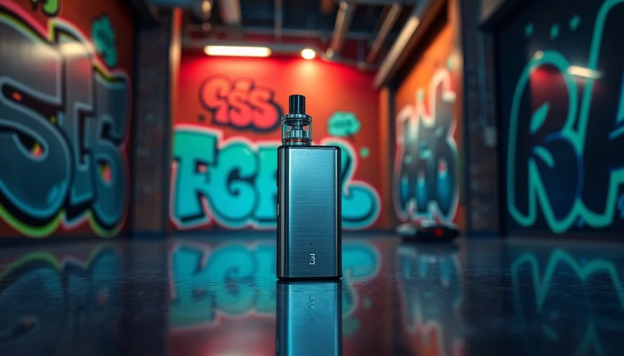 Vibrant display of FIFTY BAR 20K disposable vape highlighting its innovative design and dynamic features.