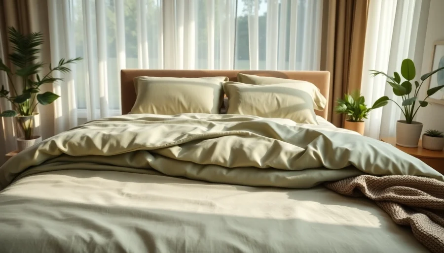 Transform your bedding experience with luxurious Bamboo bedding sets showcasing rich textures.