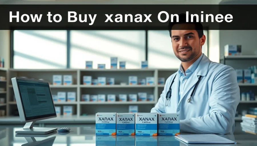 Learn how to buy xanax online with a professional pharmacist showcasing Xanax products.