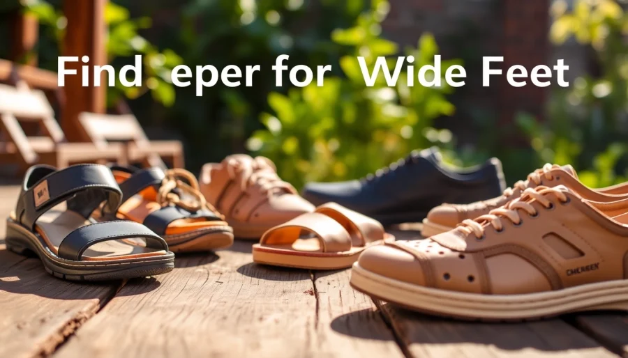 Schoenen voor brede voeten met comfortabele ontwerpen op een houten ondergrond bekeken