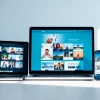 Showcase of a website screenshot api through clean devices on a modern workspace.