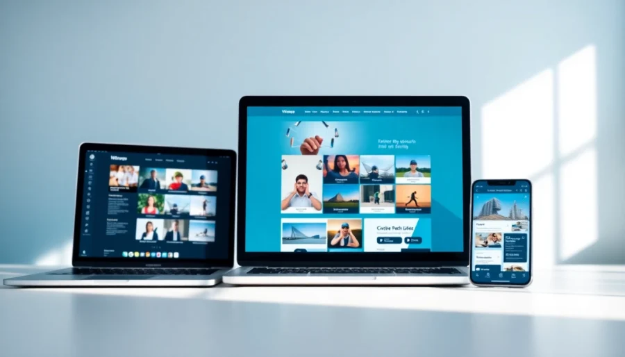 Showcase of a website screenshot api through clean devices on a modern workspace.