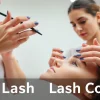 Lash Course instructor showcasing a precision lash extension technique on a client.