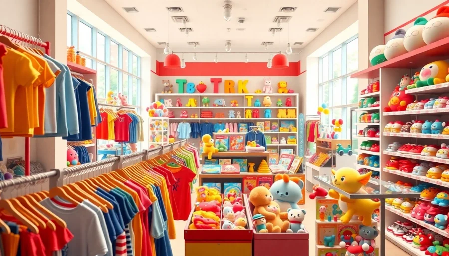 Visit http://www.websonlinestore.com for vibrant kids' clothing and engaging toy displays