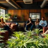 Join a vibrant cannabis experience at https://cannabisbcn.com with members socializing in a welcoming environment.