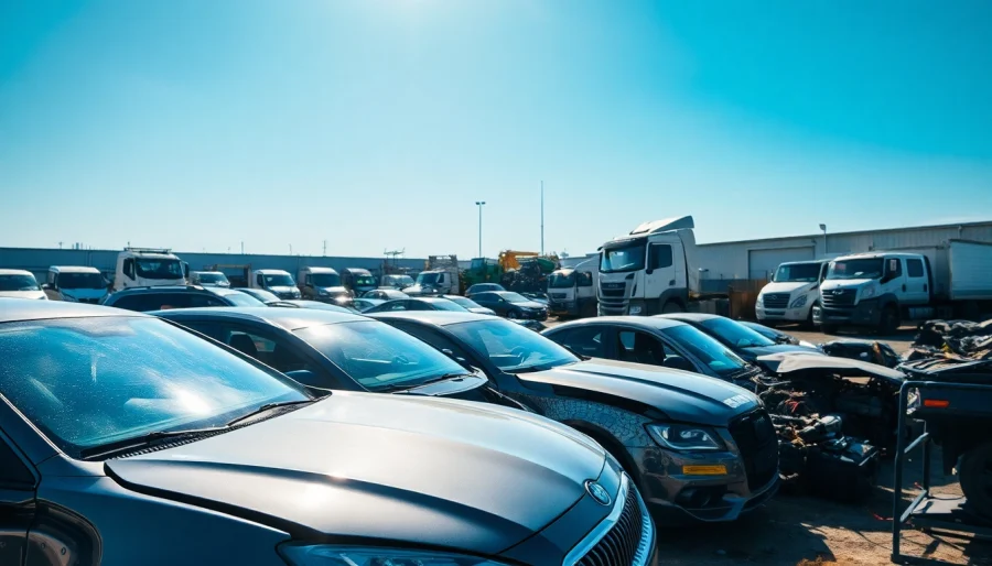 Złomowanie pojazdów w Katowicach, Auto złom Katowice z widokiem na scrapped auta.