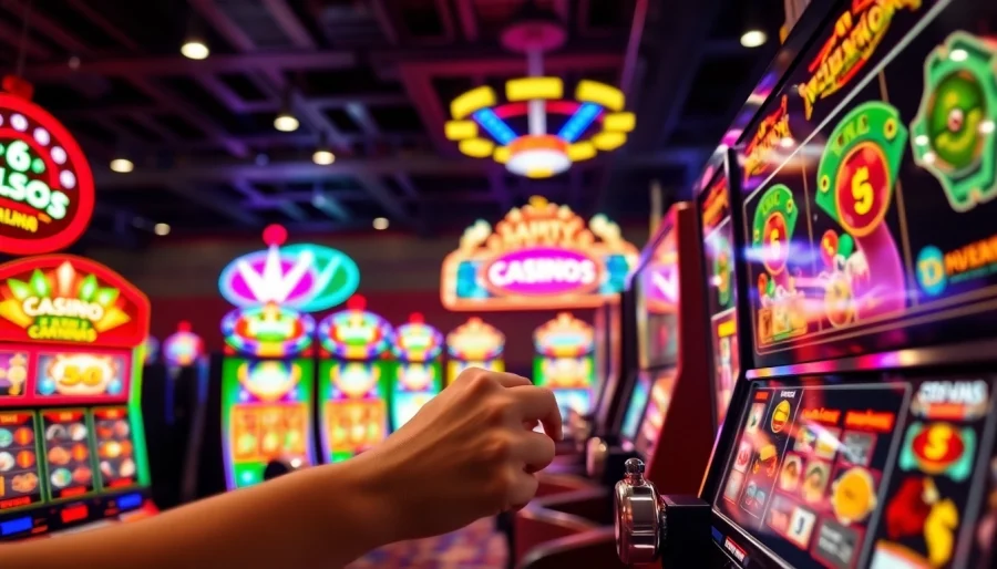 Mainkan qqmacan slot dengan mesin slot yang cerah dan menarik di dalam kasino virtual.